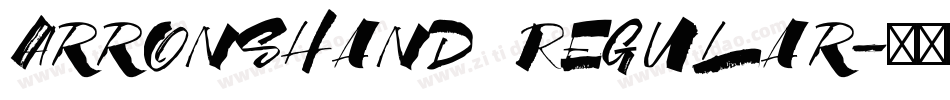 ArronsHand Regular字体转换